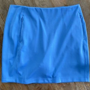 Tory Burch Performance Golf Skirt In Ace Blue M